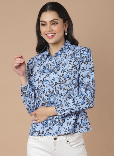 Buy Casual All Over Print Shirt Multicolour in Saudi Arabia