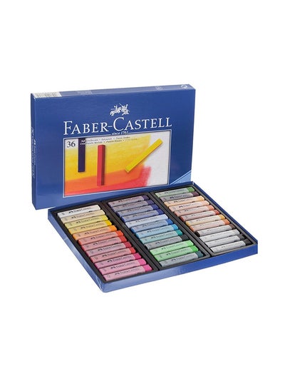Buy Faber-Castell-Soft Pastels Cardboard Box of 36 Multicolour in UAE
