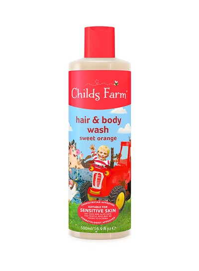 Buy Organic Sweet Orange Hair And Body Wash - 500ml in UAE