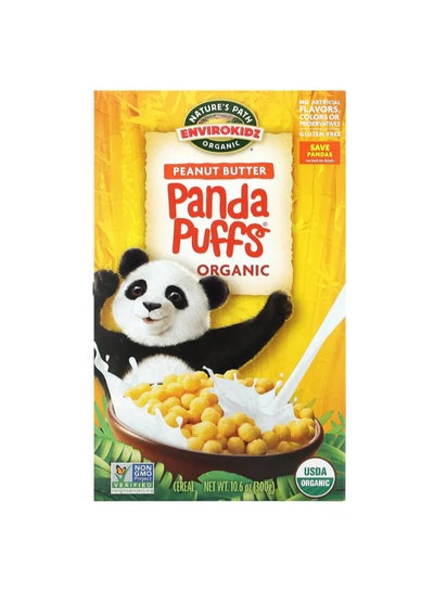 Buy EnviroKidz Organic Panda Puffs Peanut Cereal 300grams in UAE