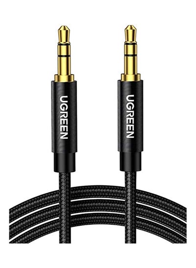 Buy 1M Aux Cable 3.5mm Audio Cable Flexible Braided Male to Male Lead Auxiliary Headphone Cable for Phone Tablet Speakers Car Stereo Headphones MacBook Pro 2021 Black in UAE