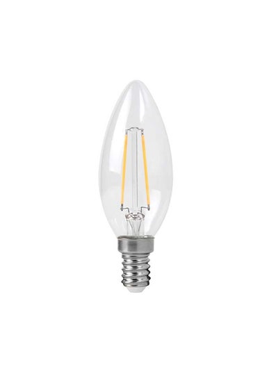 Buy E14 4W 6500K LED Candle Filament Bulb White 3.5x10.1cm in UAE