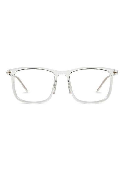 Buy Zero Power Blue Cut & Antiglare Wayfarer Shape Computer Eyeglasses LB E13533 - Lens Size: 53mm - Transparent in UAE