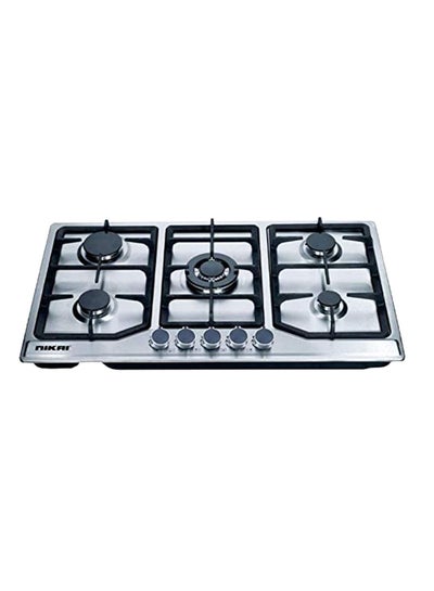 اشتري 5 Burner Gas Hob With Auto Ignition NGH5005N Stainless steel في الامارات