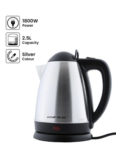 Buy Electric Kettle 2.5 L 1800.0 W 91613/25 Silver in Saudi Arabia