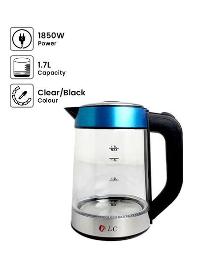 Buy Electric Kettle 1.7 L 1850.0 W DLC-HT1188S Clear/Black in UAE