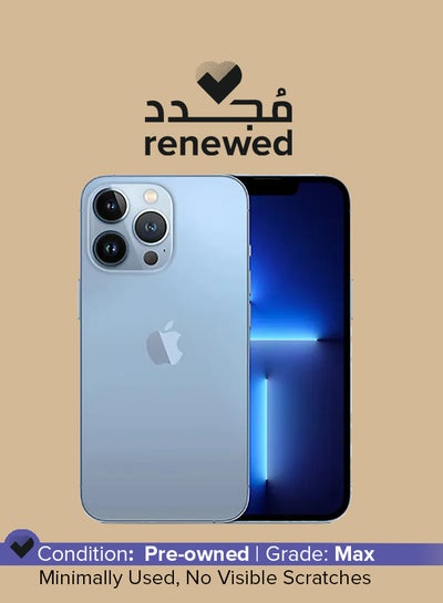 اشتري Renewed - iPhone 13 Pro 256GB Sierra Blue 5G With FaceTime - International Version في السعودية