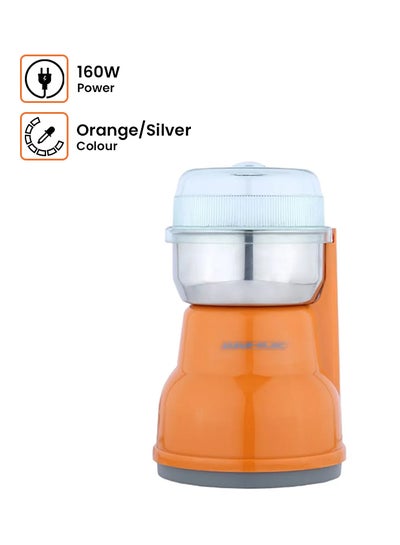 Buy Electric Coffee Grinder 160 W S64OR Orange/Silver in Saudi Arabia