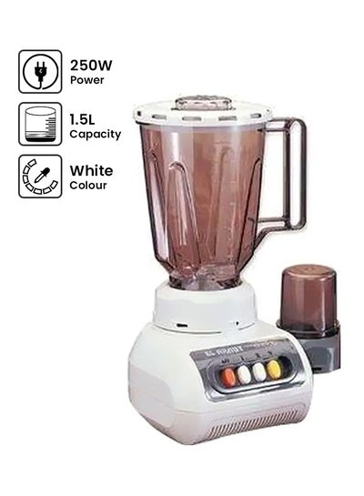 Buy Countertop Blender With Coffee Grinder 250W 1.5 L 250 W MX900 / 2 White in Egypt
