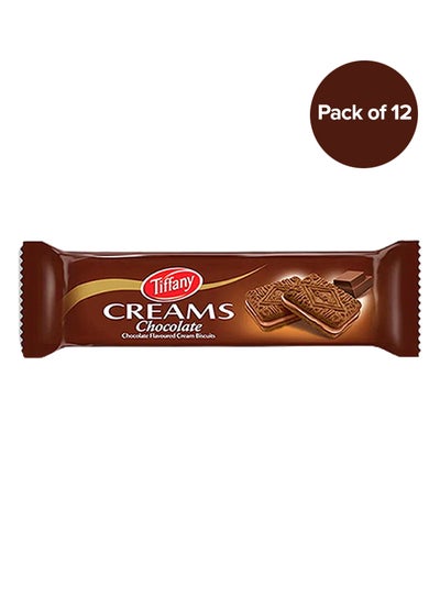 Buy Chocolate Cream Sandwich Biscuits 80grams Pack of 12 in UAE