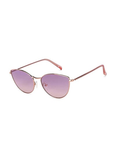 Buy Women's Tints Full Rim UV Protection Cat Eye Stylish & Premium Sunglasses JJ S13898 - Lens Size: 56mm - Gold in UAE