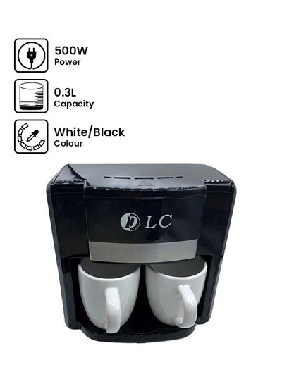 Buy Coffee Maker Machine 0.3 L 500.0 W DLC-CM7312 Black/White in UAE