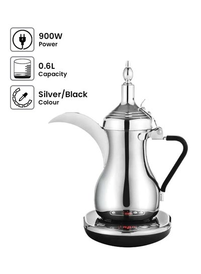 Buy Electric Arabic Coffee Pot 900W 0.6 L 900.0 W E03300 Silver/Black in Saudi Arabia