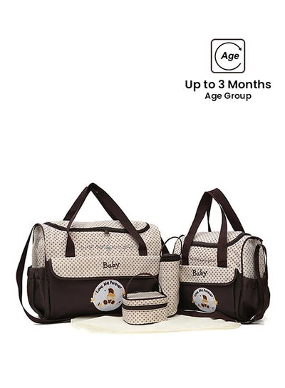 اشتري 5 Piece Lightweight Design Large Mommy Baby Diaper Bag Set With Non-toxic Fabric في الامارات