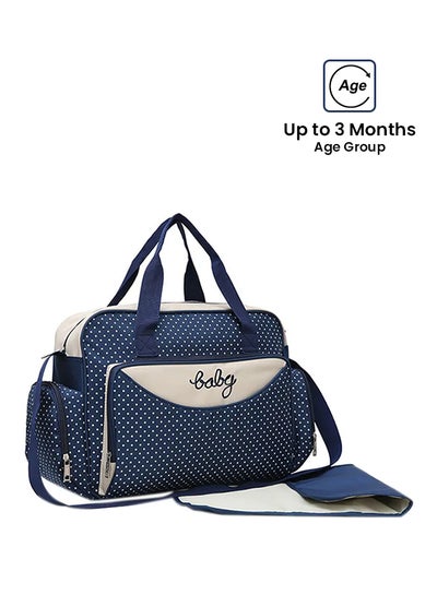 Buy Large Capacity Baby Diaper Bag With Adjustable Padded Shoulder Straps, Top Zipper Closure in Saudi Arabia