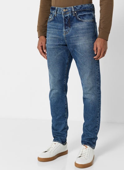 Buy Slim Fit Jeans Light Blue in UAE