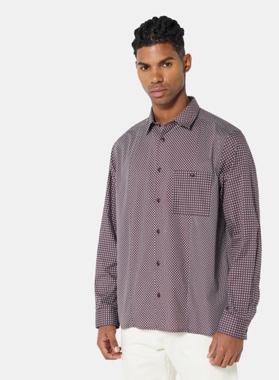 Buy Geo Print Shirt Purple in UAE