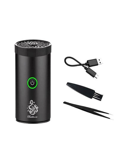 Buy New Style USB Type-C Power Rechargeable Incense Burner Black 14x6x6cm in Saudi Arabia