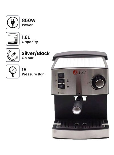 Buy Espresso Coffee Maker 850W 1.6 L 850.0 W 7307 Silver/Black in UAE