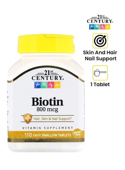 Buy Biotin 800 Mcg - 110 Tablets in UAE