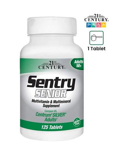 Buy Sentry Senior Multivitamin And Multimineral Vitamins 125 Tablets Adults 50+ in UAE