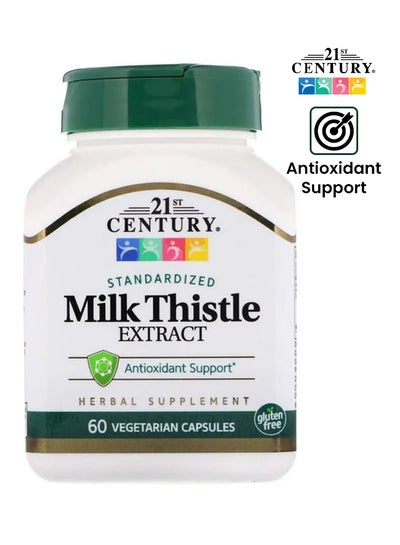 Buy Milk Thistle Extract Herbal Supplement - 60 Vegetarian Capsules in Saudi Arabia