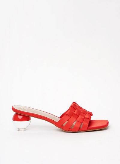 Buy Stylish Heeled Sandals Red in Saudi Arabia