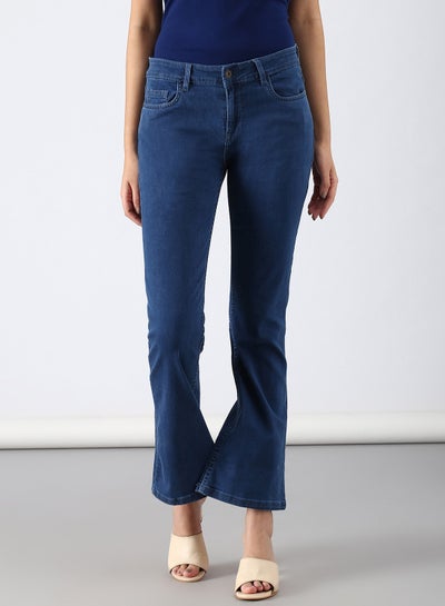 اشتري Casual Slim Fit Jeans Denim Blue في السعودية