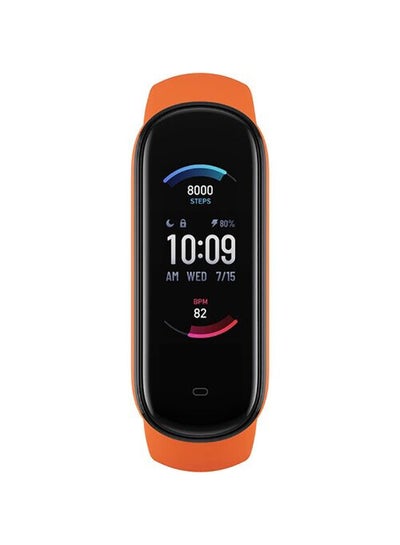 اشتري جهاز تتبع اللياقة باند 5 مع جهاز قياس الأكسجين في الدم برتقالي في الامارات
