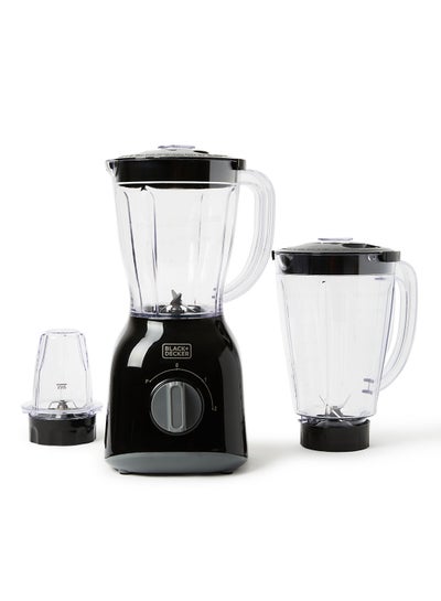 Buy Blender With 2 x Grinder Mills 1.5 L 400 W BX365-B5 Black in Saudi Arabia