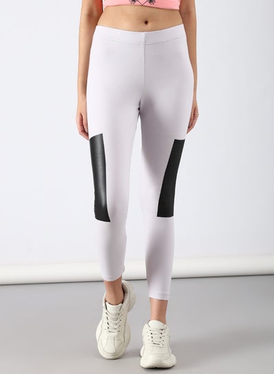 Buy Slim Fit Leggings Lilac in Saudi Arabia