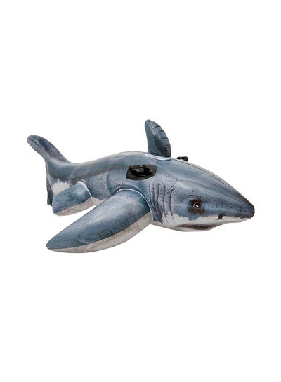 Buy Great White Shark Ride-On Inflatable Pool Float 173x107cm in Saudi Arabia