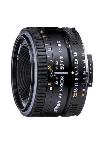 اشتري عدسة AF نيكور 50 مم f/1.8D للكاميرا نيكون أسود في الامارات