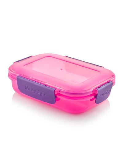 Buy Fresco Food Container With Clips Purple 0.6Liters in Egypt