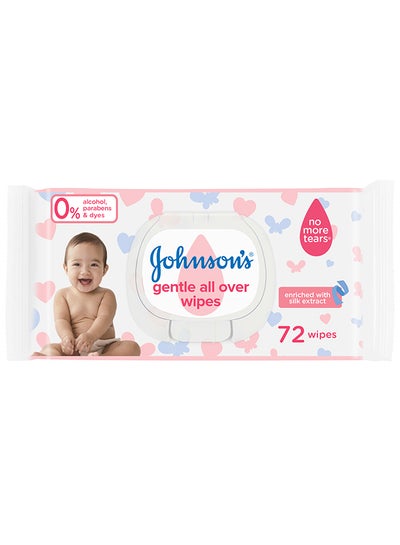 Buy Johnson's Gentle All Over Baby Wipes - 72 wipes in Egypt