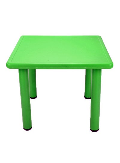 Buy Square Shaped Plastic Activity Table With Metal Legs Adjustable Height For Children in Saudi Arabia