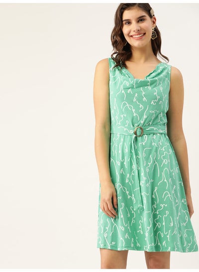Buy Fashionable Casual Mini Dress Abstract curving in Saudi Arabia