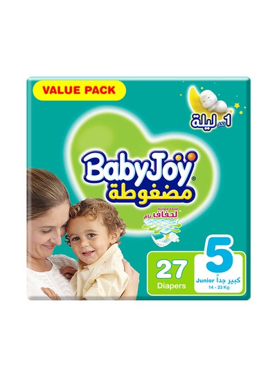 Buy Baby Diapers, Size 5, 14 - 23 Kg, 27 x 4 - 108 Count -  Junior, Cotton Touch in Saudi Arabia