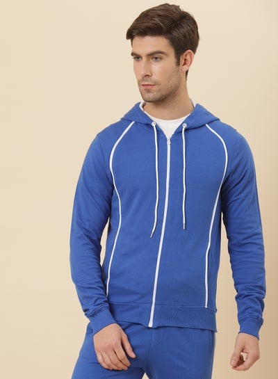 Buy French Terry Hoodie Blue in UAE