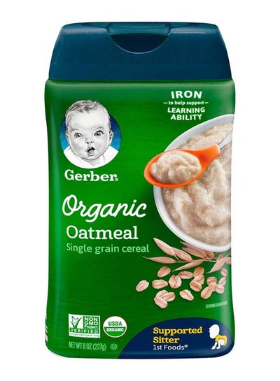 Buy Organic Oatmeal Single Grain Cereal 227g in UAE