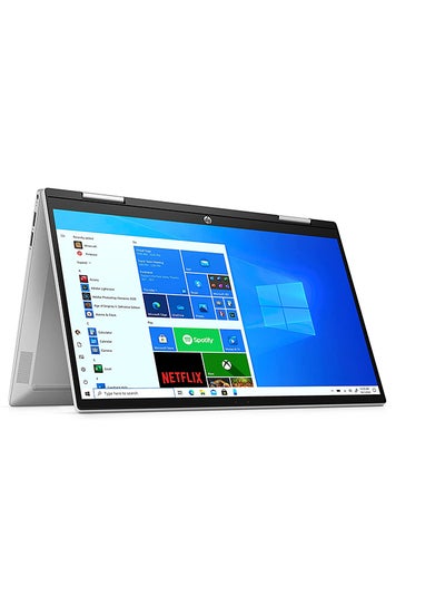Buy Pavilion x360 Convertible 2 In 1 Laptop With 14-InchFHD Touchscreen Display, Core i3 Processor/4GB RAM/256GB SSD/Intel UHD Graphics/Windows 11 /International Version English Natural Silver in UAE