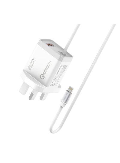 Buy 33W Super Speed Wall Charger with Quick Charge 3.0 White in UAE