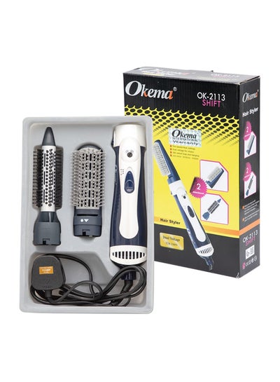 Buy Hair Styler Set Blue/White in Saudi Arabia