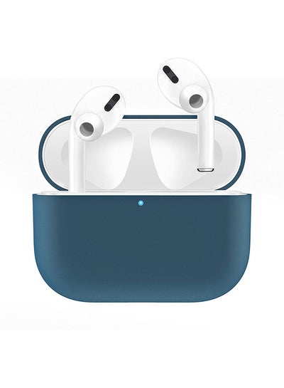 Buy Protective Charging Case Cover For Apple AirPods Pro Blue in Saudi Arabia