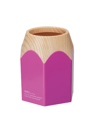 Buy Yocoo Pencil Holder Pink/Brown in Saudi Arabia