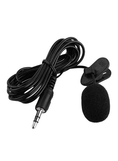 Buy Lapel Lavalier Microphone 46509 Black in Saudi Arabia