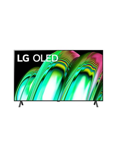 اشتري تلفزيون OLED مقاس 65 بوصة من سلسلة A2 مع تقنية HDR (النطاق الديناميكي العالي) السينمائية بدقة 4K وتصميم سينمائي مزود بإمكانية تعتيم البكسل بتقنية AI ThinQ ونظام التشغيل ويب 22 إصدار (2022) OLED65A26LA أسود في الامارات