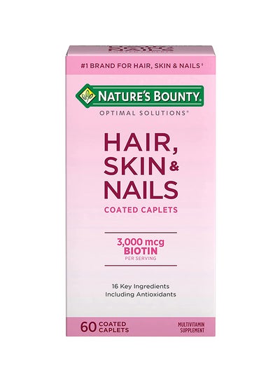 Buy Hair, Skin And Nails With Biotin Multivitamin Supplement - 60 Tablets in UAE