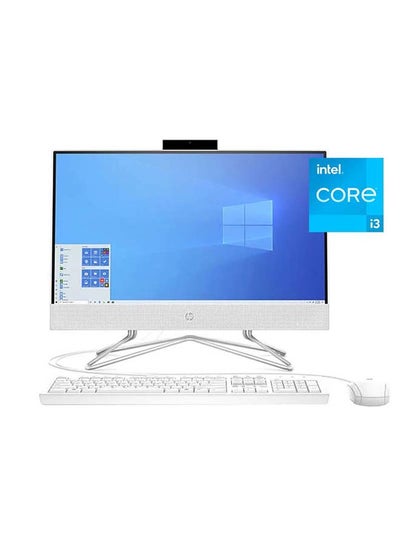 Buy All-In-One 22-df1004ne PC With 21.5-Inch Display, Core i3-1115G4 Processor / 4GB RAM / 256GB SSD / Intel UHD Graphics / Windows 11 Home / Wi-Fi 5 (802.11ac) /International Version English/Arabic White in UAE