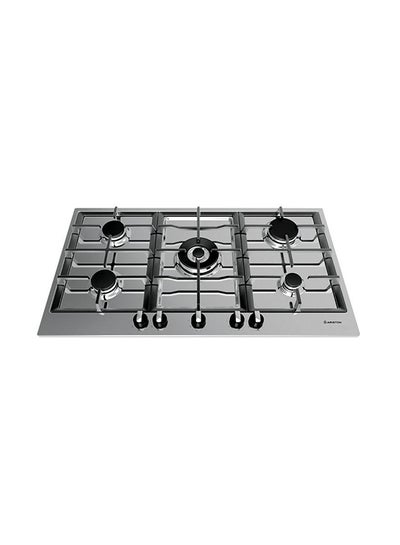 Buy Built-In Gas Hob 5 Burners Stainless Steel 90cm PK951TGH Silver in Egypt